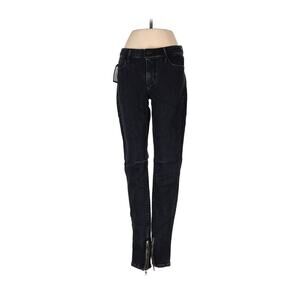NWT RTA Alexa Zipper Ankle Skinny Jeans Black Frail 26 X 30